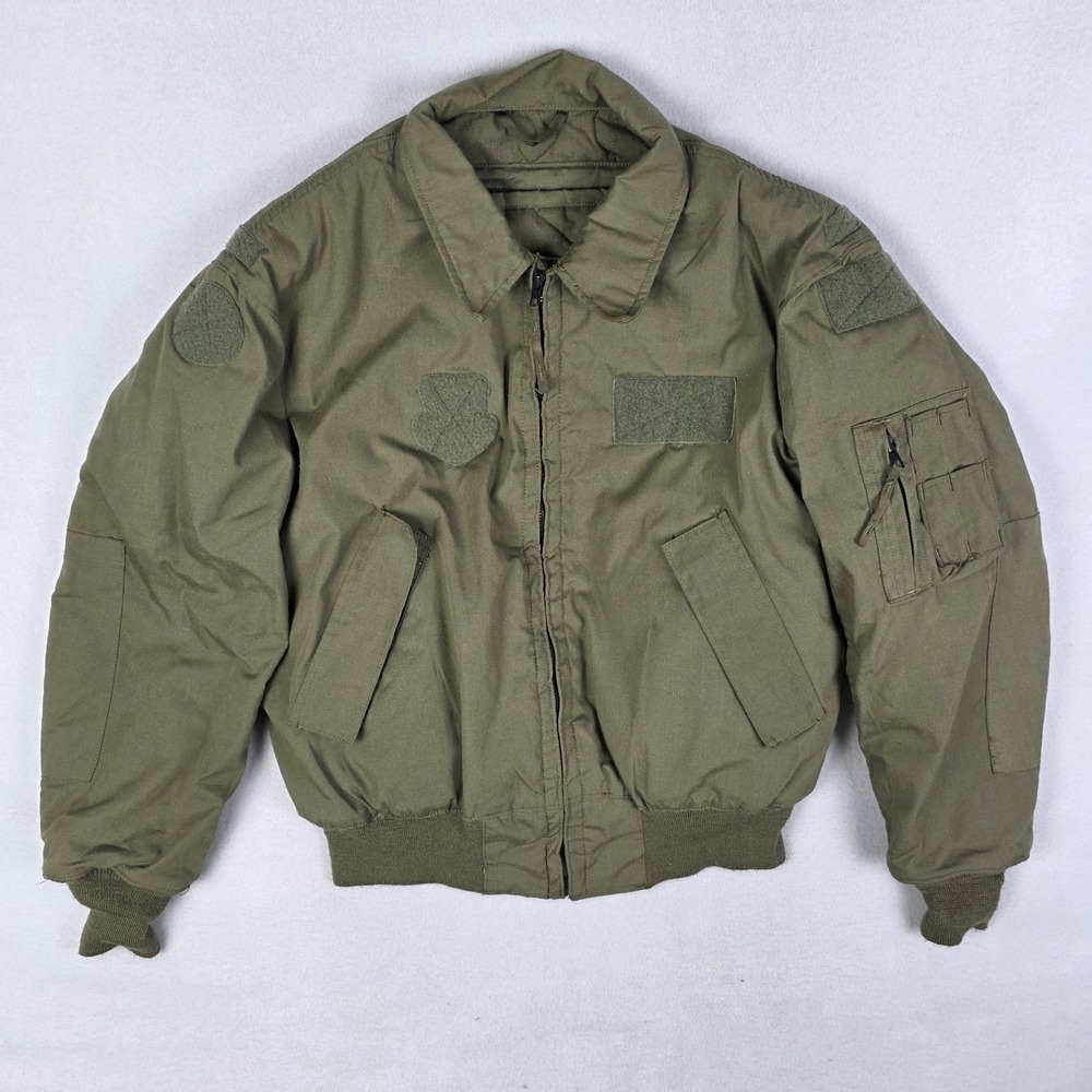 Vtg 80s Avirex Military CVC Tanker Jacket Mens Large Cold Weather Aramid Flight